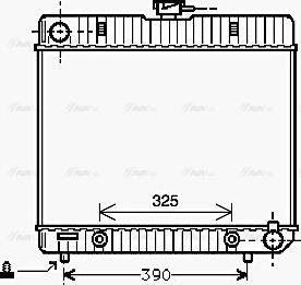 Ava Quality Cooling MS 2043 - Radiateur, refroidissement du moteur cwaw.fr