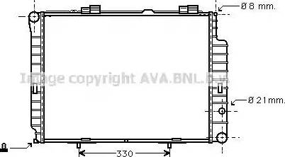 Ava Quality Cooling MS 2191 - Radiateur, refroidissement du moteur cwaw.fr