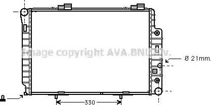 Ava Quality Cooling MS 2146 - Radiateur, refroidissement du moteur cwaw.fr