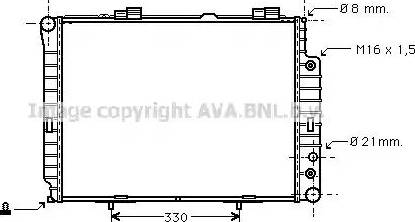 Ava Quality Cooling MS 2189 - Radiateur, refroidissement du moteur cwaw.fr