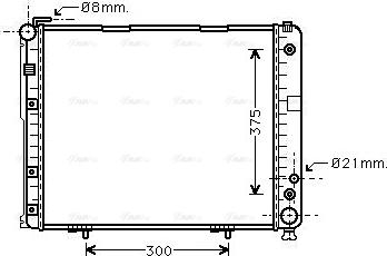 Ava Quality Cooling MS 2178 - Radiateur, refroidissement du moteur cwaw.fr