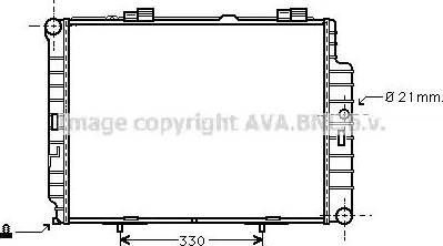 Ava Quality Cooling MS 2287 - Radiateur, refroidissement du moteur cwaw.fr