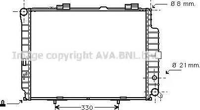 Ava Quality Cooling MS 2231 - Radiateur, refroidissement du moteur cwaw.fr