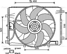 Ava Quality Cooling MS7522 - Ventilateur, refroidissement du moteur cwaw.fr