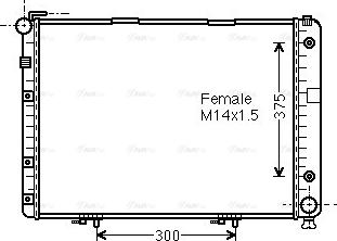 Ava Quality Cooling MSA2154 - Radiateur, refroidissement du moteur cwaw.fr