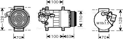 Ava Quality Cooling MSAK434 - Compresseur, climatisation cwaw.fr