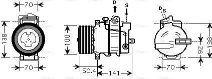 Ava Quality Cooling MSAK431 - Compresseur, climatisation cwaw.fr