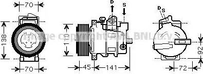 Ava Quality Cooling MSAK432 - Compresseur, climatisation cwaw.fr