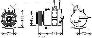 Ava Quality Cooling MSAK437 - Compresseur, climatisation cwaw.fr