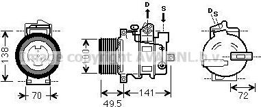 Ava Quality Cooling MSAK476 - Compresseur, climatisation cwaw.fr