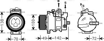 Ava Quality Cooling MSAK566 - Compresseur, climatisation cwaw.fr