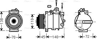 Ava Quality Cooling MSAK568 - Compresseur, climatisation cwaw.fr