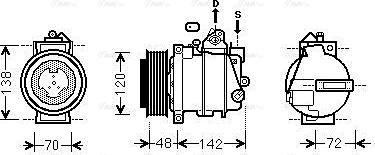 Ava Quality Cooling MSAK567 - Compresseur, climatisation cwaw.fr