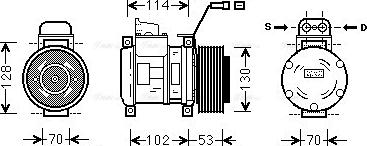 Ava Quality Cooling MSAK583 - Compresseur, climatisation cwaw.fr