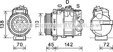 Ava Quality Cooling MSAK614 - Compresseur, climatisation cwaw.fr