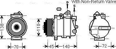 Ava Quality Cooling MSAK672 - Compresseur, climatisation cwaw.fr