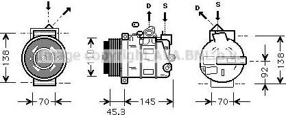 Ava Quality Cooling MS K389 - Compresseur, climatisation cwaw.fr