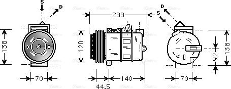 Ava Quality Cooling MS K277 - Compresseur, climatisation cwaw.fr