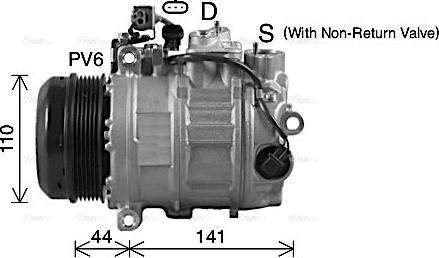 Ava Quality Cooling MSAK738 - Compresseur, climatisation cwaw.fr