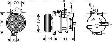 Ava Quality Cooling MS K401 - Compresseur, climatisation cwaw.fr