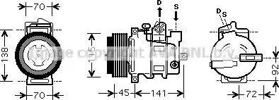 Ava Quality Cooling MS K439 - Compresseur, climatisation cwaw.fr