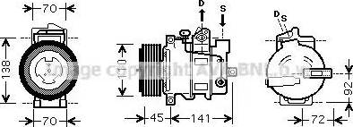 Ava Quality Cooling MS K433 - Compresseur, climatisation cwaw.fr