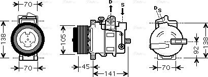 Ava Quality Cooling MS K429 - Compresseur, climatisation cwaw.fr