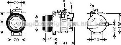 Ava Quality Cooling MS K428 - Compresseur, climatisation cwaw.fr