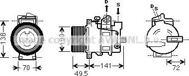 Ava Quality Cooling MS K476 - Compresseur, climatisation cwaw.fr