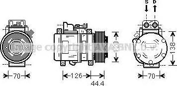 Ava Quality Cooling MSK558 - Compresseur, climatisation cwaw.fr