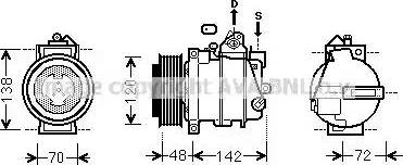 Ava Quality Cooling MSK567 - Compresseur, climatisation cwaw.fr