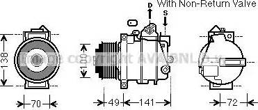 Ava Quality Cooling MSK584 - Compresseur, climatisation cwaw.fr