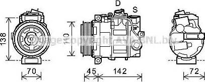 Ava Quality Cooling MSK585 - Compresseur, climatisation cwaw.fr