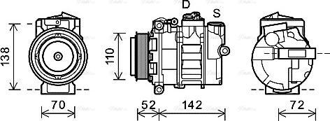 Ava Quality Cooling MSK588 - Compresseur, climatisation cwaw.fr