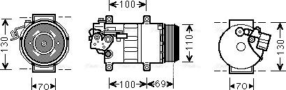 Ava Quality Cooling MSK576 - Compresseur, climatisation cwaw.fr