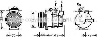 Ava Quality Cooling MSK571 - Compresseur, climatisation cwaw.fr