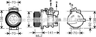 Ava Quality Cooling MSK091 - Compresseur, climatisation cwaw.fr