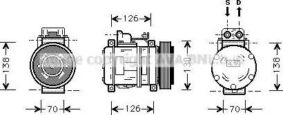 Ava Quality Cooling MS K054 - Compresseur, climatisation cwaw.fr