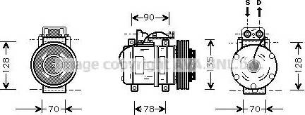 Ava Quality Cooling MS K062 - Compresseur, climatisation cwaw.fr