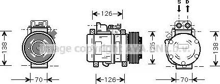 Ava Quality Cooling MS K084 - Compresseur, climatisation cwaw.fr