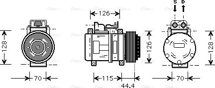 Ava Quality Cooling MS K116 - Compresseur, climatisation cwaw.fr