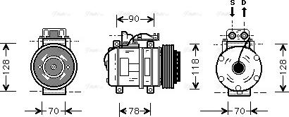 Ava Quality Cooling MS K275 - Compresseur, climatisation cwaw.fr