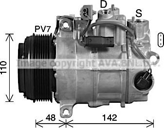 Ava Quality Cooling MSK746 - Compresseur, climatisation cwaw.fr