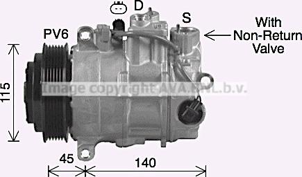 Ava Quality Cooling MSK755 - Compresseur, climatisation cwaw.fr