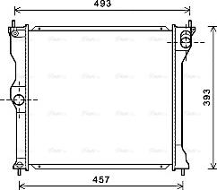 Ava Quality Cooling MT2243 - Radiateur, refroidissement du moteur cwaw.fr