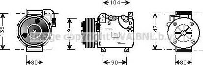 Ava Quality Cooling MTAK020 - Compresseur, climatisation cwaw.fr