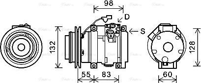 Ava Quality Cooling MTAK219 - Compresseur, climatisation cwaw.fr