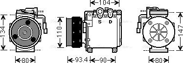 Ava Quality Cooling MTAK212 - Compresseur, climatisation cwaw.fr