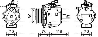 Ava Quality Cooling MTAK224 - Compresseur, climatisation cwaw.fr