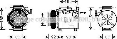 Ava Quality Cooling MT K166 - Compresseur, climatisation cwaw.fr